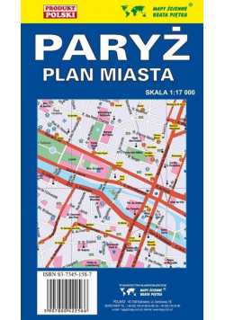 Paryż 1:17 000 Plan miasta PIĘTKA