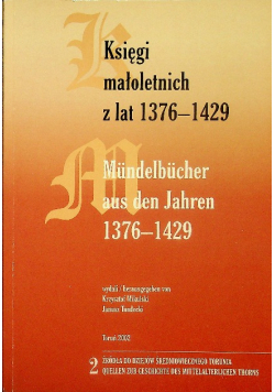 Księgi małoletnich z lat 1376 - 1429