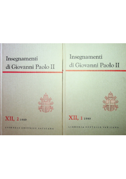 Insegnamenti di Giovanni Paolo II tom XII część 1 i 2