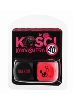 Kości Kamasutra 40 latki (różowo-czarne)