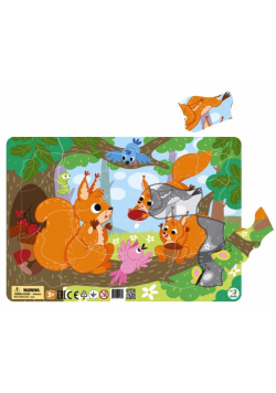 Puzzle ramkowe 21 Wiewiórki