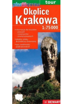 Okolice Krakowa - laminowana map. tur. 1:75 000