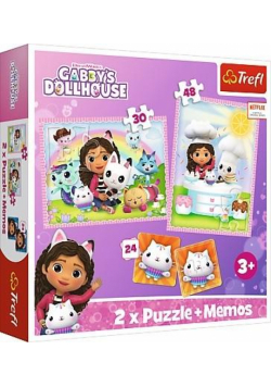 Puzzle 2w1 + memos Gabi z kocim przyjacielem TREFL
