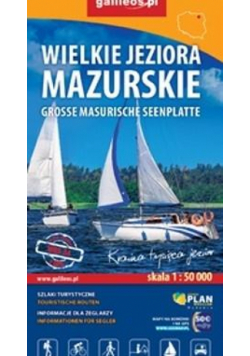 Mapa tur. -Wielkie jeziora mazurskie 1:50 000