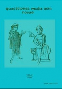 Quaestiones medii aevi novae Volume 1