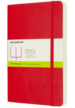Notes Classic L 13x21cm gładki czerwony