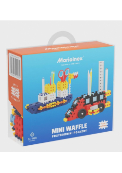 Mini Waffle 140 elementów Przyborniki pojazdy