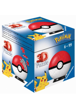 Puzzle 3D 54 Kula Pokemon czerwona