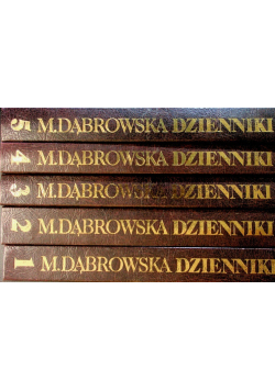 Dzienniki Dąbrowskiej tom 1 do 5