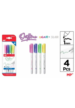 Długopis z podwójną linią 4 kolory