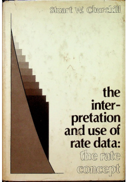 The interpretation and use of rate data
