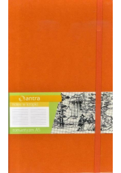 Notes A5 Kropki Romantyzm Pomarańczowy ANTRA
