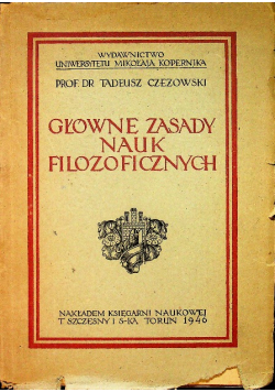 Główne zasady nauk filozoficznych 1946 r.