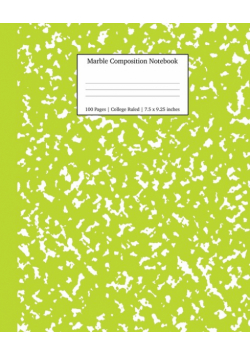 Marble Composition Notebook College Ruled