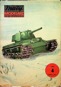 Mały modelarz nr 4 Radziecki ciężki czołg KW 1