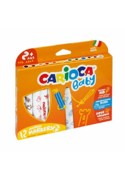 Flamastry Maxi Baby 12 kolorów bls CARIOCA