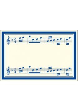 Naklejki dekoracyjne ETK 217 Muzyka 6szt ROSSI