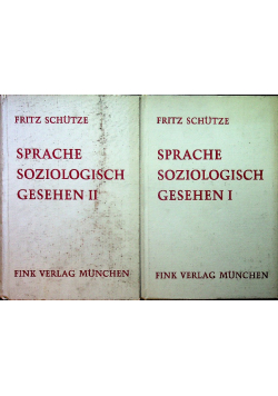 Sprache soziologische gesehen I i II