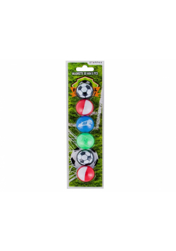 Magnes football śr. 30 mm 6szt