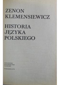 Historia języka polskiego