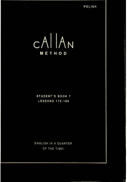 Callan Method Studentss Book 7 Lessons 176 189