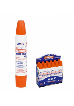 Klej w płynie 34ml biały (12szt) AMOS