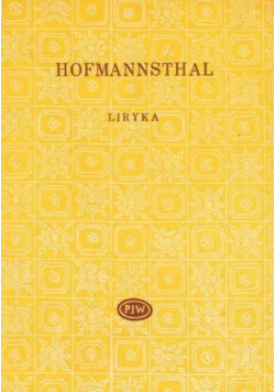 Hofmannsthal Liryka