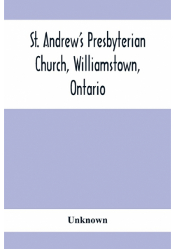 St. Andrew'S Presbyterian Church, Williamstown, Ontario