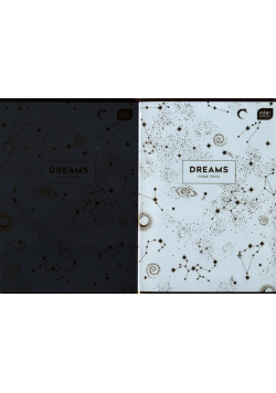 Zeszyt A5 w kratkę 60 kartek Metallic Dreams 10 sztuk mix