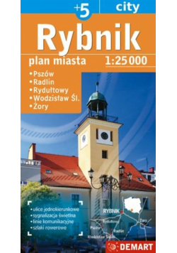 Plan miasta Rybnik +5 1:25 000 DEMART