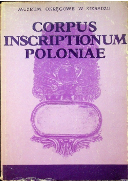 Corpus inscriptionum Poloniae Tom II