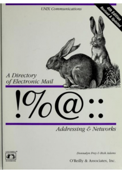 A directory of electronic mail addressing and networks