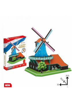 Puzzle 3D Wiatrak holenderski