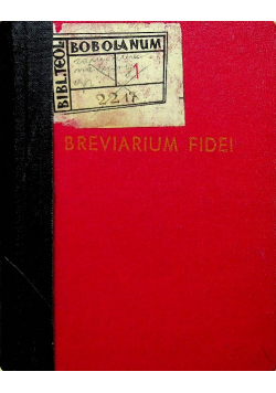 Breviarium fidei Kodeks doktrynalnych wypowiedzi kościoła