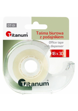 Taśma biurowa 18mmx30m z podajnikiem
