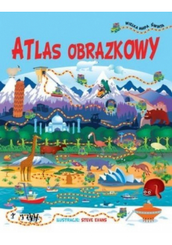 Atlas obrazkowy + wielka mapa świata
