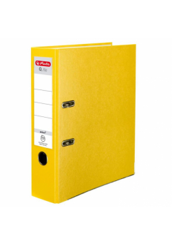 Segregator A4 8cm PP żółty Q file