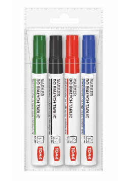 Marker do białych tablic 4 sztuki TOMA