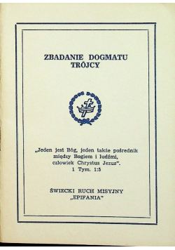 Zbadanie dogmatu trójcy
