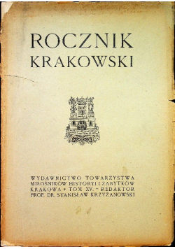 Rocznik Krakowski Tom XV 1913 r