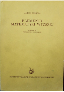 Elementy matematyki wyższej