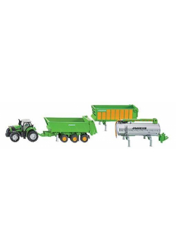 Siku Super - Traktor z naczepą i cysterną S1848