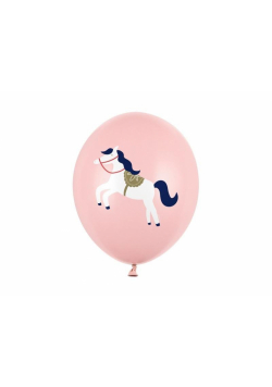 Balony Konik Pastel Pale Pink 30cm 6szt
