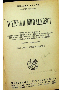 Wykład moralności 1905 r.