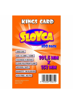 Koszulki Kings Card 101,5x153mm (100szt) SLOYCA