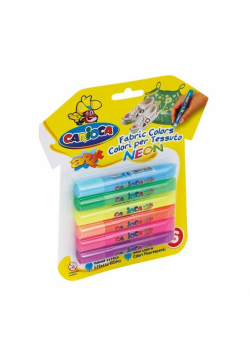 Farby do tkanin neon 6 kol. CARIOCA