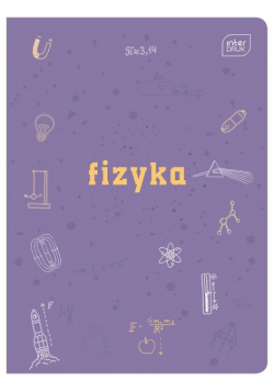 Zeszyt A5 w kratkę 60 kartek Fizyka 10 sztuk mix
