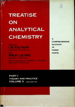 Treatise on analytical chemistry  Part I Volume 11