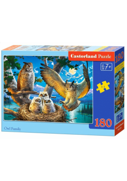 Puzzle 180 Owl Family CASTOR