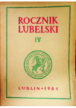 Rocznik Lubelski Tom IV